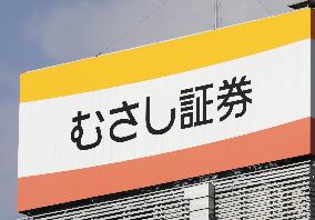 Signage and logo of Musashi Securities